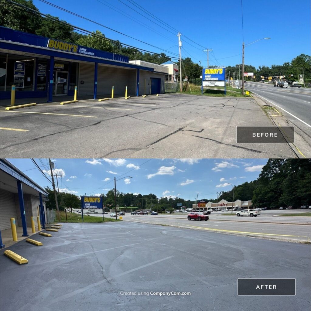 Parking Lot Seal Coating in Asheville NC